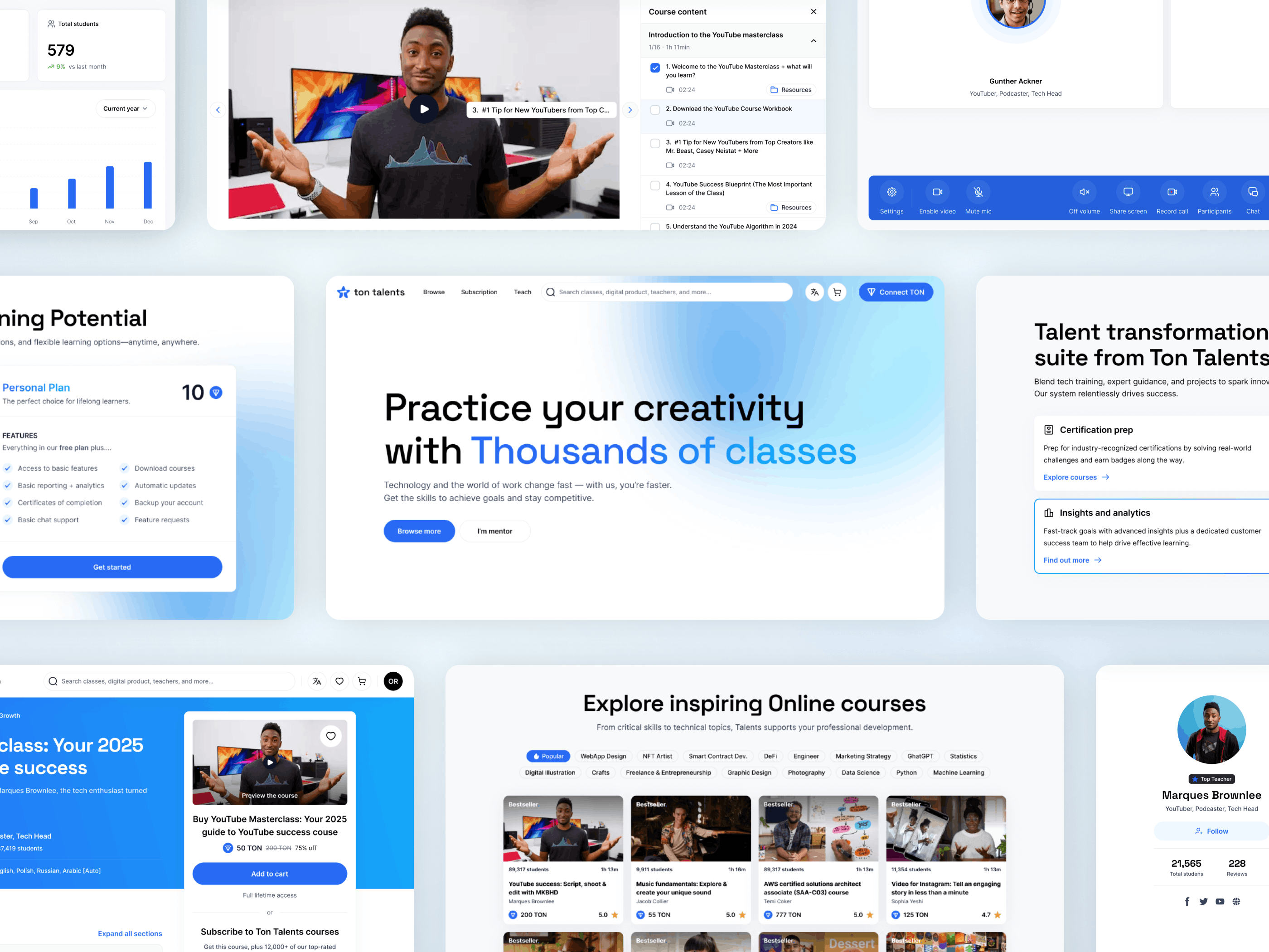 TON Talents — Project mockup