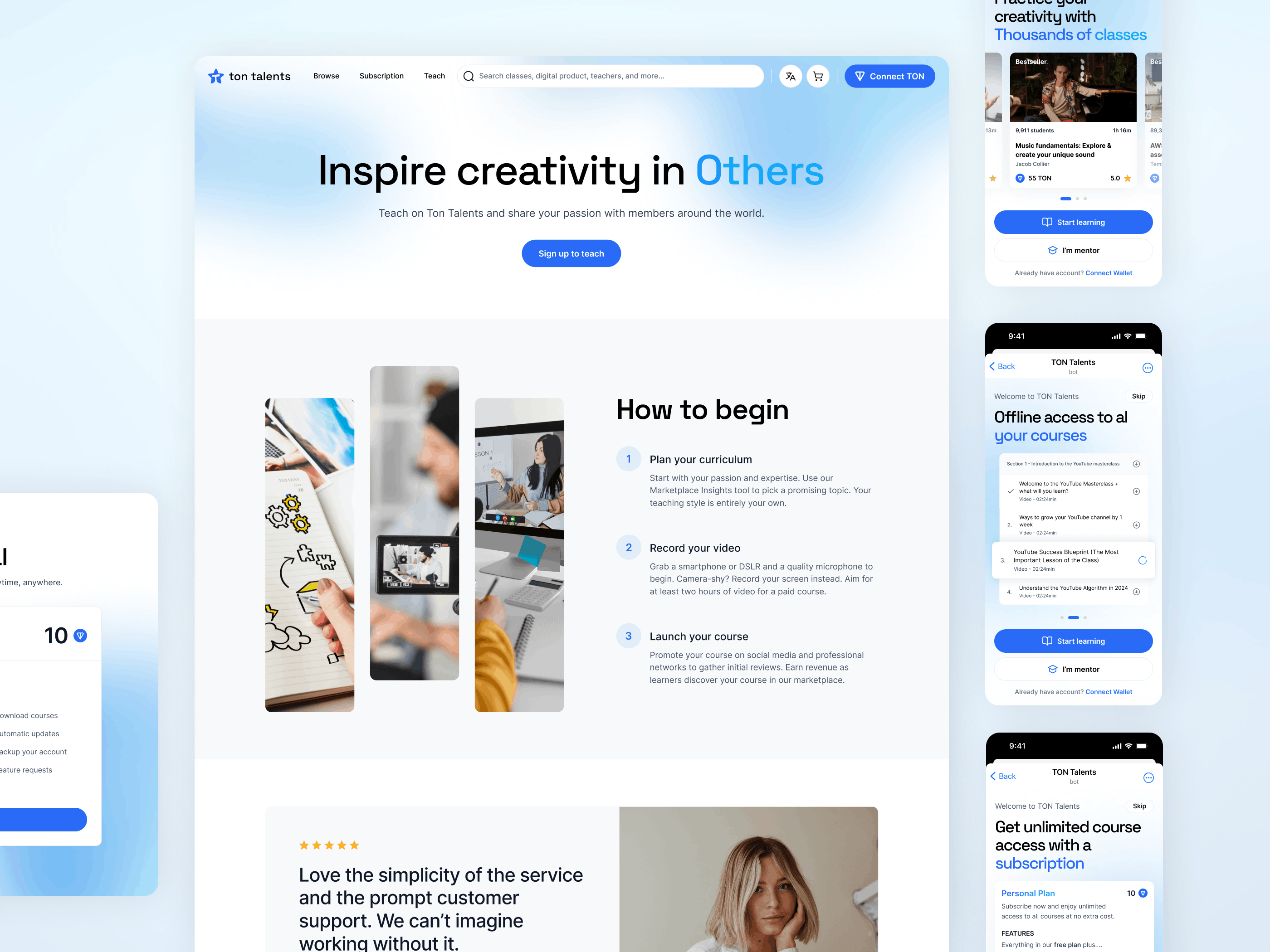 TON Talents — Features