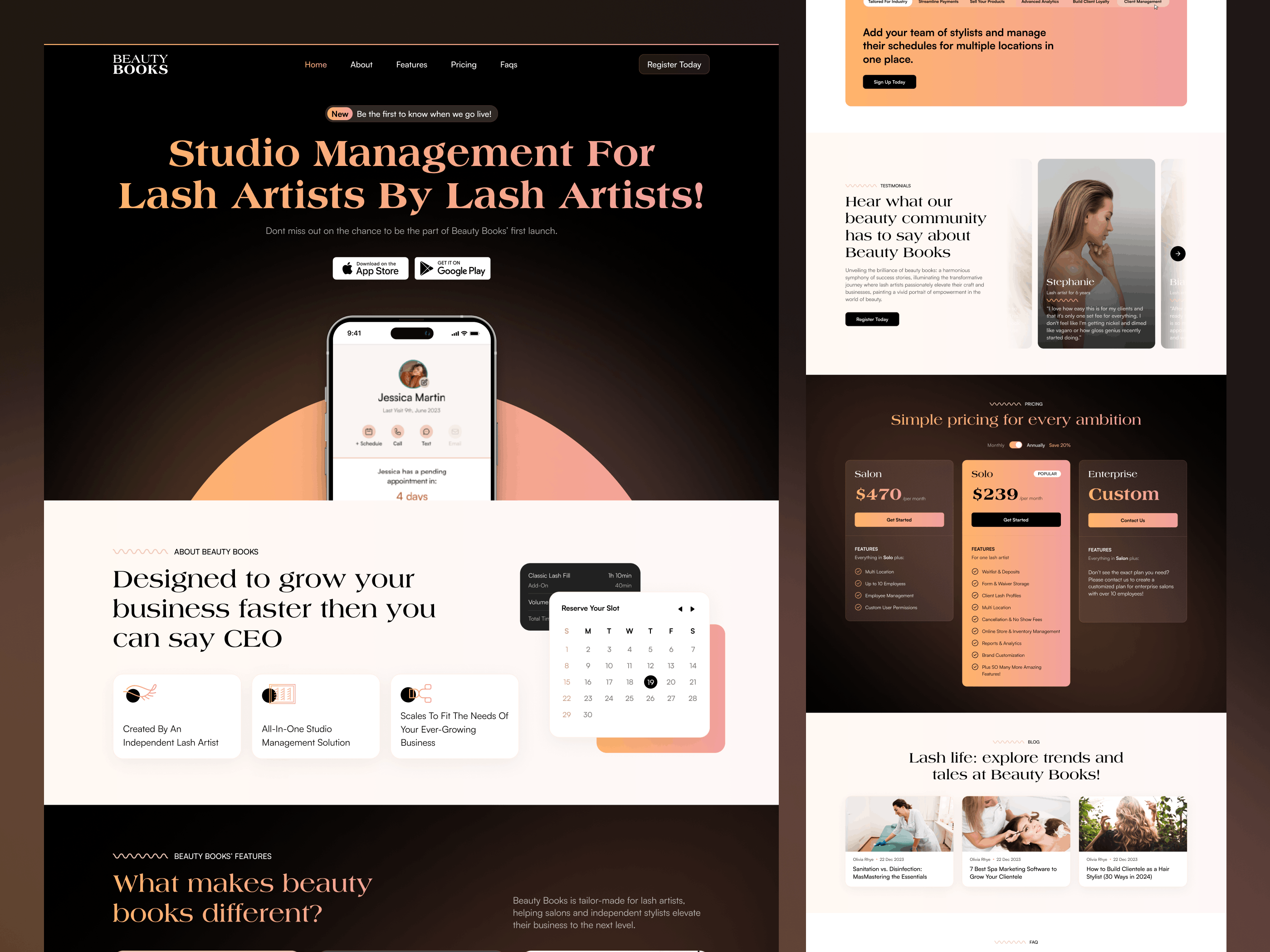 Beauty Books — Full platform overview