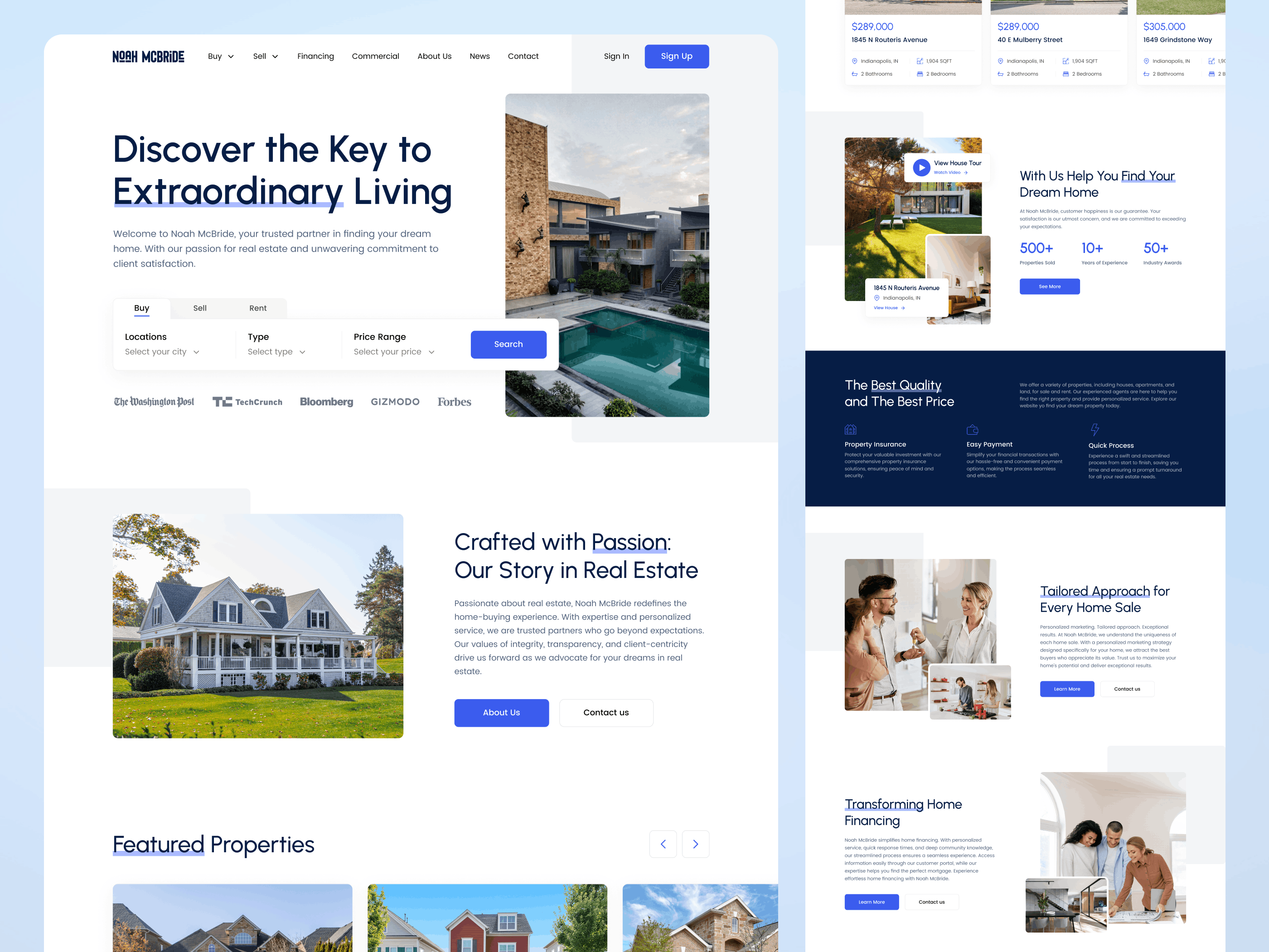 Noah McBride — Full website overview
